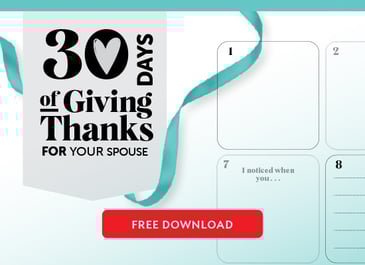30 days of giving thanks for your spouse